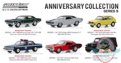 1:64 Anniversary Collection Series 9 Set of 6 Greenlight 1:64 Anniversary Collection Series 9 Set of 6 Greenlight