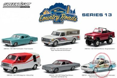 1:64 Country Roads Series 13 Set of 6 Greenlight 1:64 Country Roads Series 13 Set of 6 Greenlight