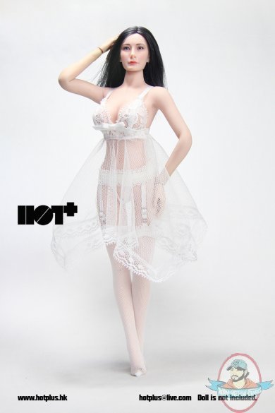 1:6 Accessories Sexy Lace Lingerie Set White HotPlus HP-29