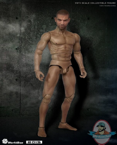 1/6 Anatomically Articulate Male Body Head Carving Shane Walsh JC