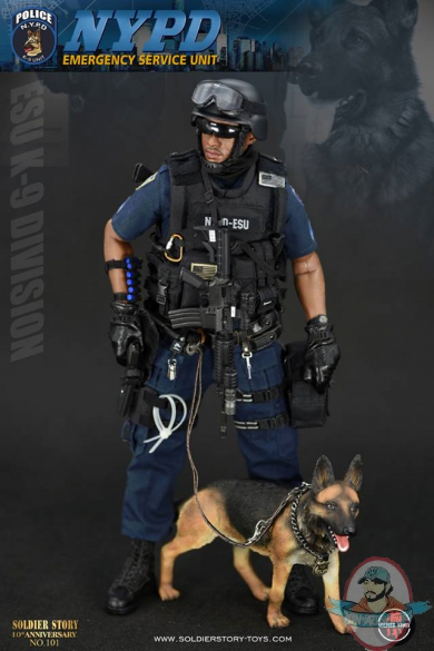 1/6 Scale NYPD Esu "K-9 Division SS 101 Soldier Story