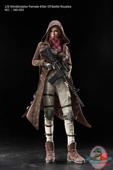 1/6 Windbreaker Female Killer Of Battle Royale  Action Figure Star Man