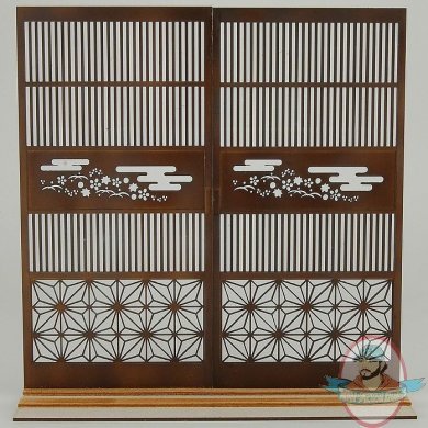 1/12 Lattice Door with Japanese Traditional Pattern #2 1/12 Lattice Door with Japanese Traditional Pattern #2