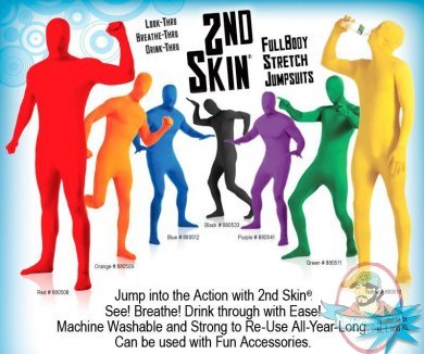 2nd Skin Full Body Stretch Jumpsuits by Rubies 2nd Skin Full Body Stretch Jumpsuits by Rubies