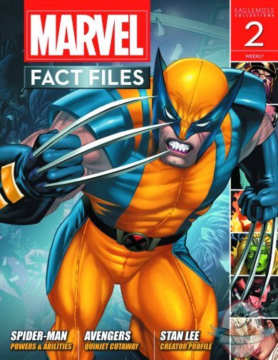 Marvel Fact Files # 2 Wolverine Cover Eaglemoss Marvel Fact Files # 2 Wolverine Cover Eaglemoss