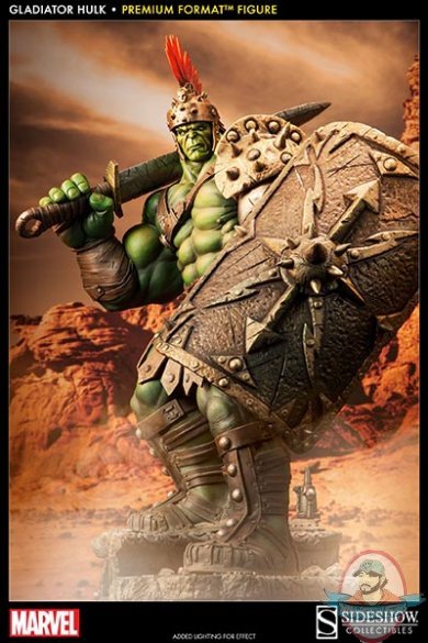 Marvel Gladiator Hulk Premium Format Figure Sideshow Collectibles Used Marvel Gladiator Hulk Premium Format Figure Sideshow Collectibles Used
