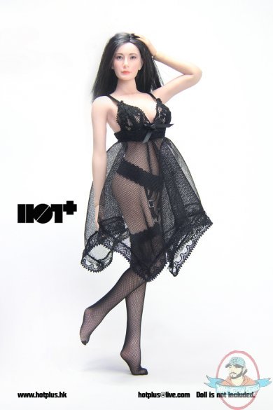 1:6 Accessories Sexy Lace Lingerie Set Black HotPlus HP-31