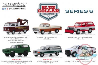 1:64 Blue Collar Collection Series 6 Set of 6 Greenlight 1:64 Blue Collar Collection Series 6 Set of 6 Greenlight