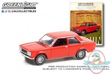 1:64 Vintage Ad Cars Series 5 1972 Datsun 510 Greenlight 1:64 Vintage Ad Cars Series 5 1972 Datsun 510 Greenlight