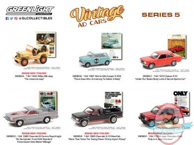 1:64 Vintage Ad Cars Series 5 Set of 6 Greenlight 1:64 Vintage Ad Cars Series 5 Set of 6 Greenlight