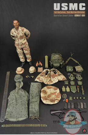 1/6 USMC 1st Bn 2nd Marine Div. Desert Saber Kuwait 1991 Soldier Story