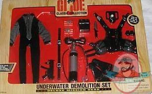 12" GI Joe Underwater Demolition Frogman Set  by Hasbro 