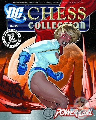 Dc Superhero Chess Figurine #45 Power Girl White Pawn Eaglemoss