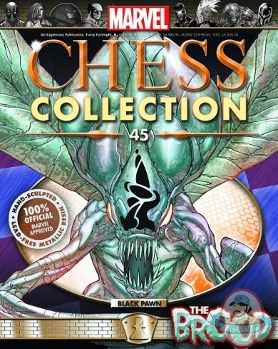 Marvel Chess Figurine Magazine #45 The Brood Black Pawn Eaglemoss