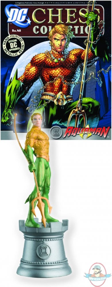 Dc Superhero Chess Figurine Magazine #48 Aquaman White Rook Eaglemoss Dc Superhero Chess Figurine Magazine #48 Aquaman White Rook Eaglemoss