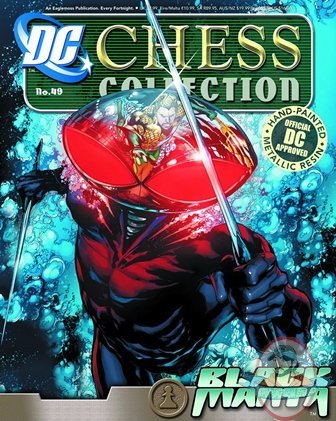 Dc Superhero Chess Magazine #49 Black Manta Black Pawn Eaglemoss