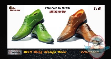 Wolf King 1:6 Accessories WK-88003C Trend Shoes Green