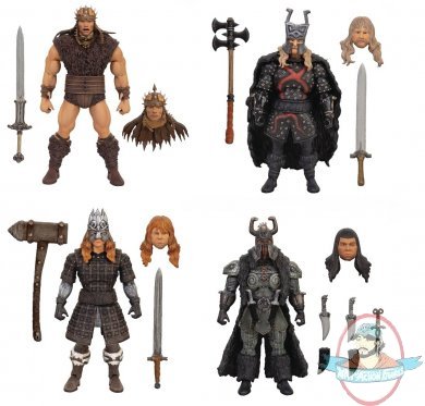 Conan The Barbarian Ultimates Wave 1 Set of 4 Figures Super 7