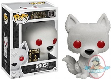 SDCC 2014 Pop! Game of Thrones Ghost Flocked Figure Funko 