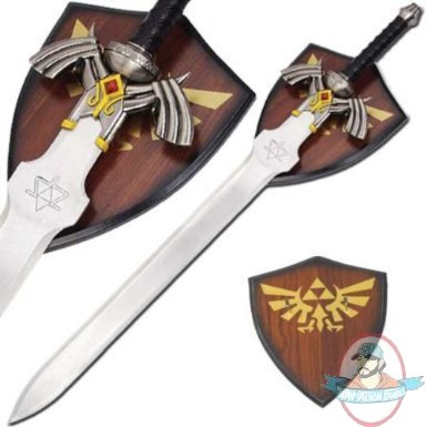 Fantasy Zelda Sword & Plaque YC719 by Master Cutlery Fantasy Zelda Sword & Plaque YC719 by Master Cutlery