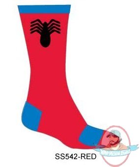 Marvel Mens Crew Pair of Athletic Crew Socks Spiderman SS542