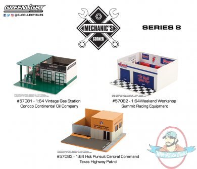 1:64 Mechanic's Corner Series 8 Set of 3 Greenlight 1:64 Mechanic's Corner Series 8 Set of 3 Greenlight