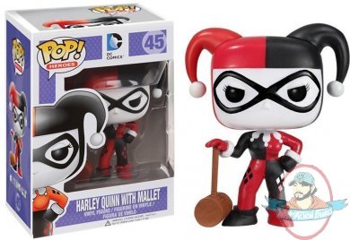 DC Comics POP! Harley Quinn with Mallet #45 Vinyl Figure Funko 