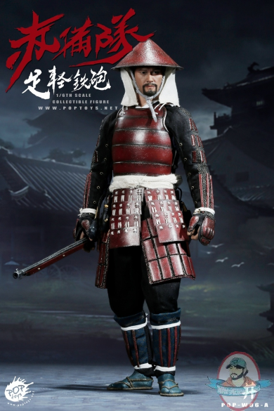 1/6 Scale Poptoys Ashigaru Japanese Foot Soldier W06A Standard