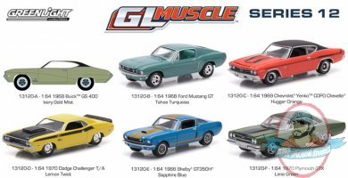 1:64 GL Muscle Series 12 Set of 6 by Greenlight 1:64 GL Muscle Series 12 Set of 6 by Greenlight