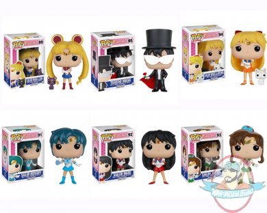 Pop! Animation Sailor Moon Set of 6 Figure by Funko