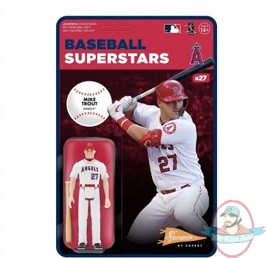 MLB Modern Angels Mike Trout W2 ReAction Figure Super 7