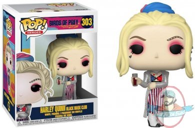 Pop! Heroes Birds of Prey Harley Quinn Black Mask Club #303 Funko