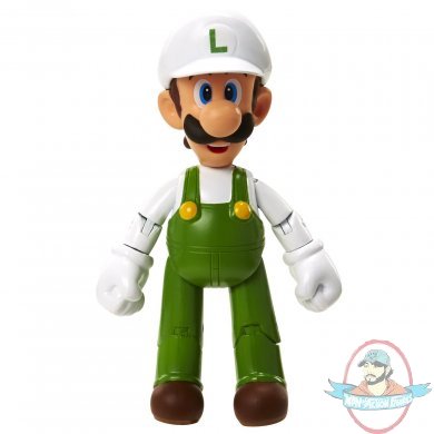 World of Nintendo Fire Luigi 4" Figure Jakks Pacific