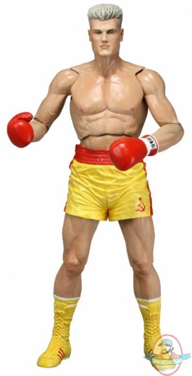 Rocky 40th Anniversary Series 2 Rocky IV Ivan Drago Yellow Trunks Neca Rocky 40th Anniversary Series 2 Rocky IV Ivan Drago Yellow Trunks Neca