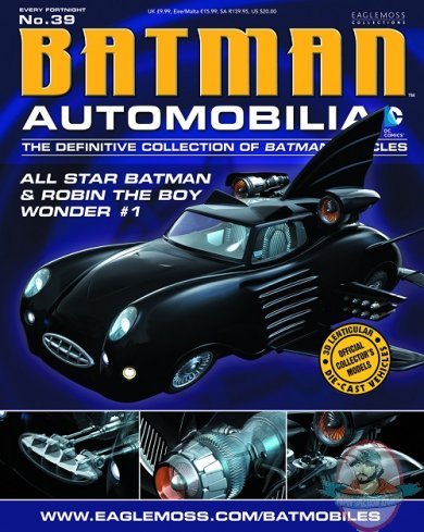 Dc Batman Automobilia Magazine #39 All Star Batman Robin #1 Eaglemoss