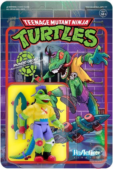 TMNT Mondo Gecko Wave 4 ReAction Figure Super 7