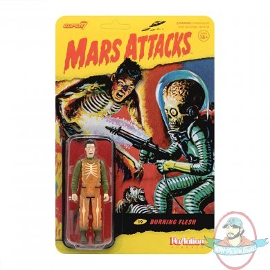 Mars Attacks Burning Flesh ReAction Figure Super 7 Mars Attacks Burning Flesh ReAction Figure Super 7