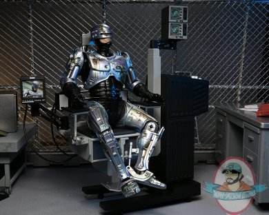 Robocop Battle Damaged Robocop W/ Chair Ultimate 7" Figure NECA