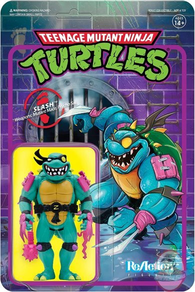 TMNT Slash Wave 4 ReAction Figure Super 7