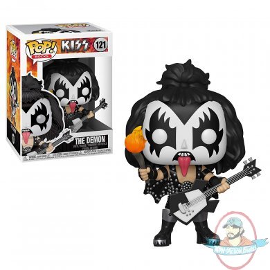 Pop! Rocks Kiss The Demon #121 Vinyl Figure Funko