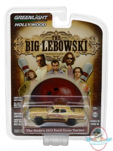 1:64 Hollywood Series 18 The Dude's 1973 Ford Gran Torino Big Lebowski