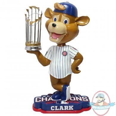 MLB Chicago Cubs Clark Mascot 2016 World Series Champions Bobblehead 