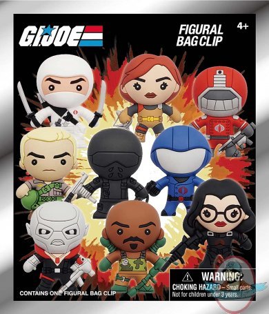 G.I.Joe 3D Foam Bag Clip Mystery Case of 24 Pieces