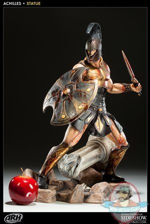 Achilles Battle Fury Polystone Statue 19 inch Tall by ARH Studios