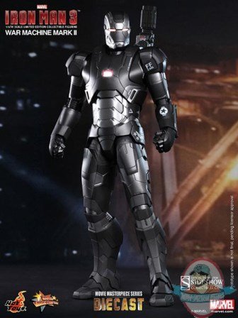 1/6 Iron Man 3 War Machine Mark II Diecast Masterpiece Hot Toys Used 1/6 Iron Man 3 War Machine Mark II Diecast Masterpiece Hot Toys Used