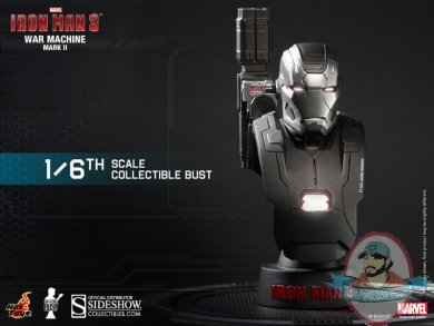 1/6 Iron Man Iron Man 3 War Machine Mark 2 Collectible Bust Hot Toys 1/6 Iron Man Iron Man 3 War Machine Mark 2 Collectible Bust Hot Toys