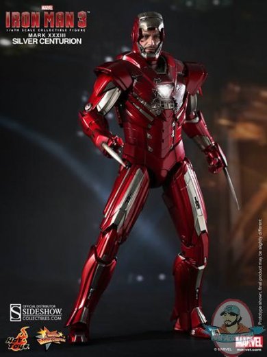 1/6 Scale Iron Man 3 Silver Centurion Mark 33 by Hot Toys