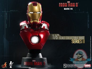 1/6 Iron Man 3 Series 2 Iron Man Mark VII Collectible Bust Hot Toys 1/6 Iron Man 3 Series 2 Iron Man Mark VII Collectible Bust Hot Toys