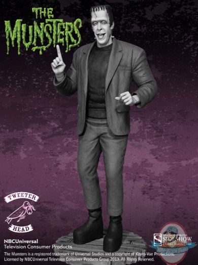 The Munsters Herman Munster 15 inch Maquette Black & White Tweeterhead The Munsters Herman Munster 15 inch Maquette Black & White Tweeterhead