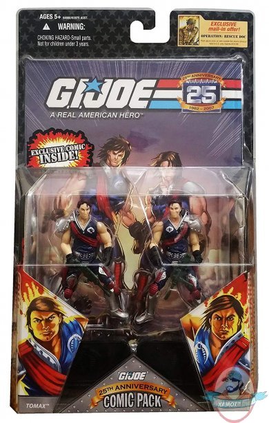 GI Joe 25th Anniversary Comic 2-Packs: Tomax & Xamot Hasbro